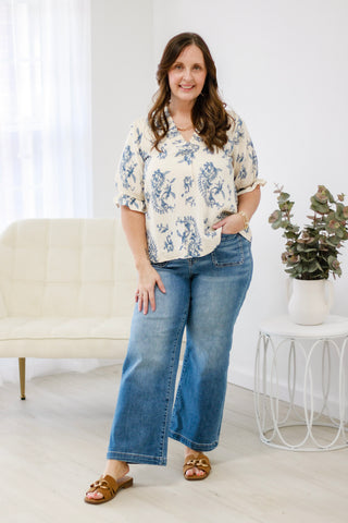 Wishing for Spring Blouse in Blue