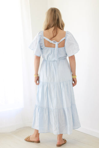 If I Didn't Love You Midi Dress in Cornflower Blue