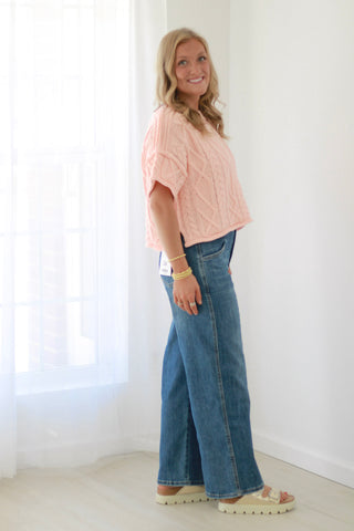 Bound to You Peach Sweater