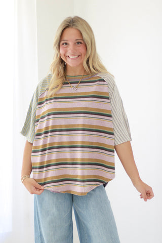 See You Thrive Striped Top