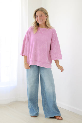 Leave It to Me Top in Orchid