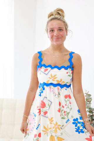 Cruisin to Mexico Floral Midi Dress