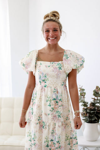 Enchanted by You Floral Midi Dress