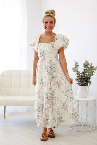 Enchanted by You Floral Midi Dress