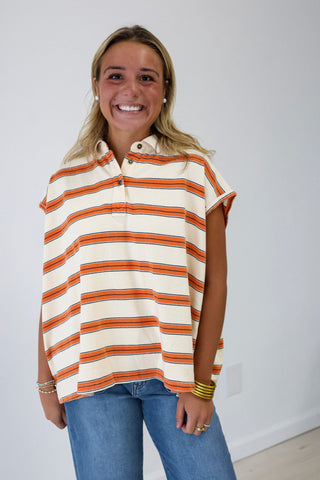 Cheer Me On Striped Top