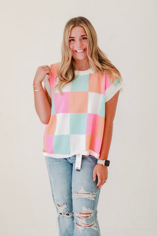 Meet Me On The Block Multicolor Top