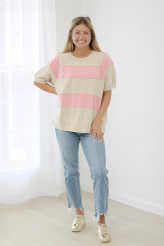 Dream About It Striped Pullover