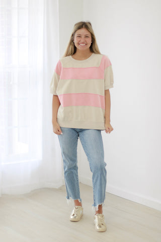 Dream About It Striped Pullover