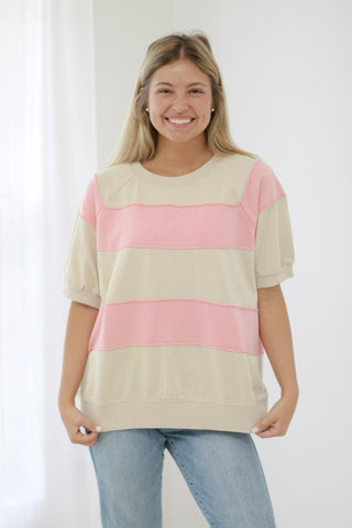 Dream About It Striped Pullover