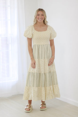 Natural Dreams Floral Midi Dress