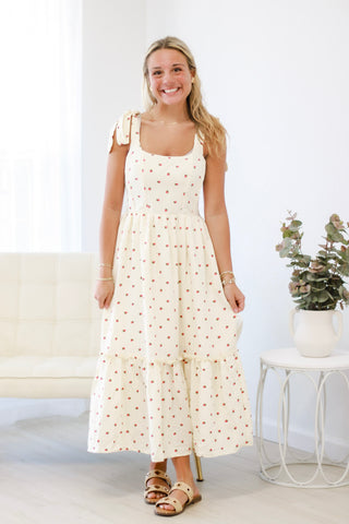 Strawberry Fields Midi Dress