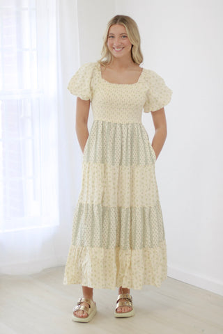 Natural Dreams Floral Midi Dress