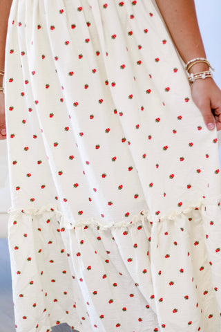 Strawberry Fields Midi Dress