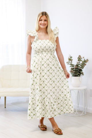 Most Loved Floral Midi Dress