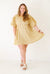 Sunday Funday Yellow Print Puffsleeve Dress