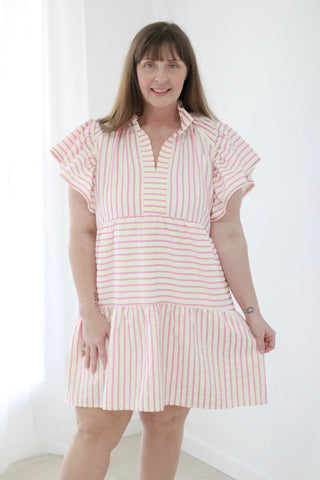 Perfect in Pink Striped Dress