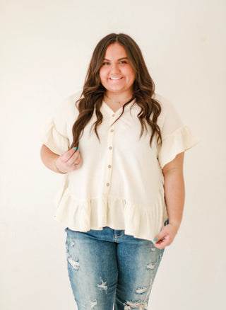 Cute as a Button Top