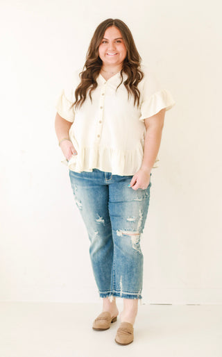 Cute as a Button Top