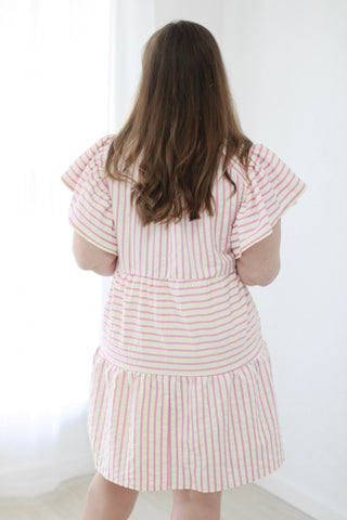 Perfect in Pink Striped Dress