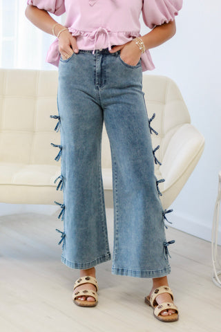 Better in Bows Denim Pants