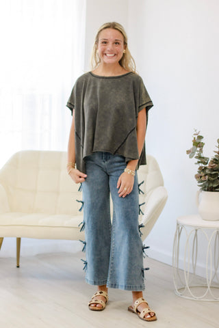 Free to Be Me Basic Top in Black