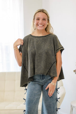 Free to Be Me Basic Top in Black