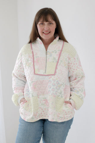Spring Fling Quilted Pullover