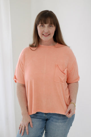 Day in The Life Top in Coral