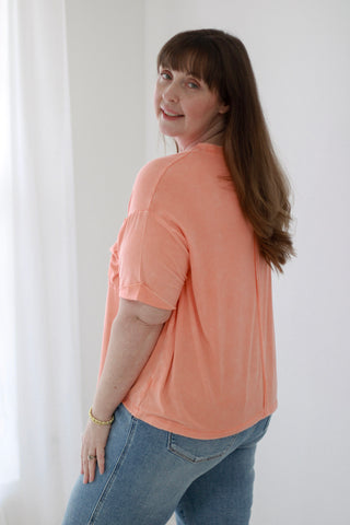 Day in The Life Top in Coral