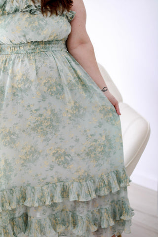 Mint for You Floral Dress