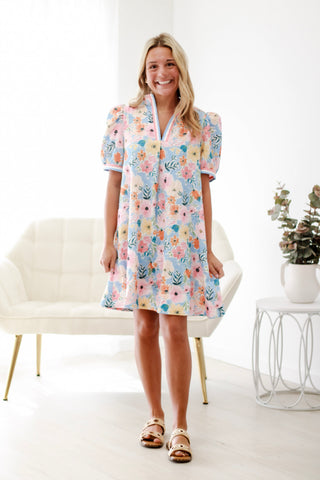 Boardwalk at the Beach Floral Dress