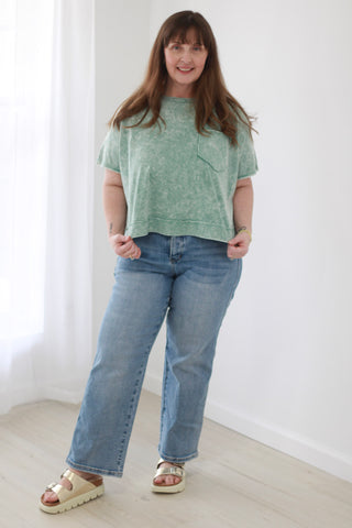 Get It Done Basic Tee in Dark Green