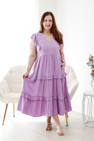 Purple Haze Midi Dress