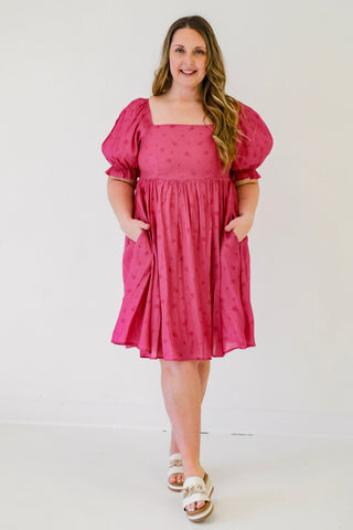 This Moment in Time Magenta Dress