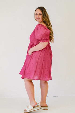 This Moment in Time Magenta Dress