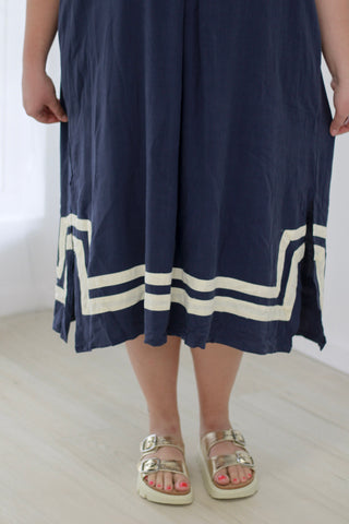 Still Remember Navy Midi Dress