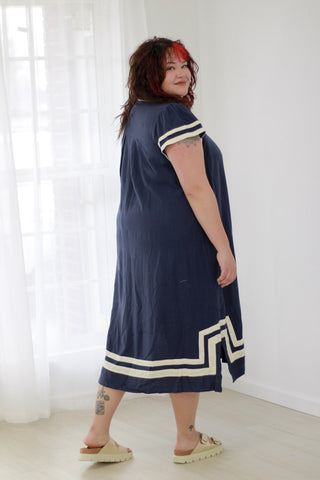 Still Remember Navy Midi Dress
