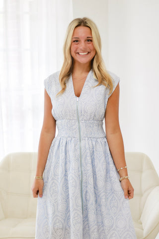 Playful Patterns Midi Dress