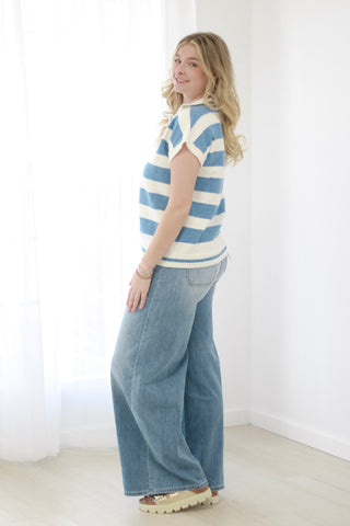 True Blue Striped Sweater