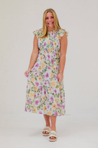 Stroll Through the Garden Floral Dress