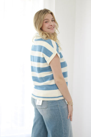 True Blue Striped Sweater