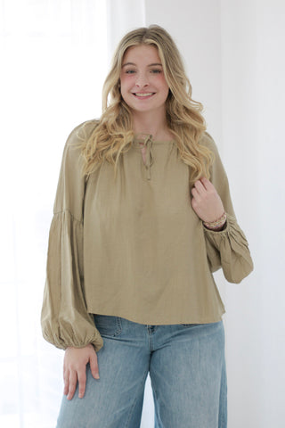 Flirty Fun Olive Top