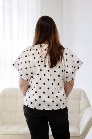 From Around Here Polka Dot Blouse