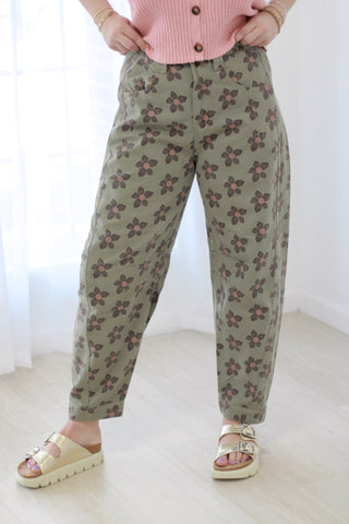 A Lovely Disposition Floral Pants