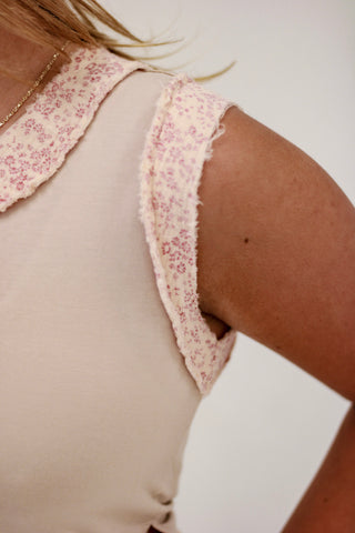 Between You & Me Tank in Oatmeal