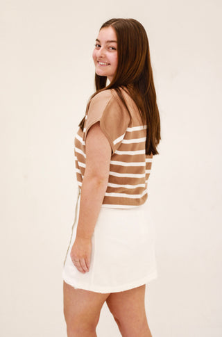 When We Were Young White Wrap Skirt