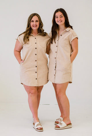 Button Up for Business Dress