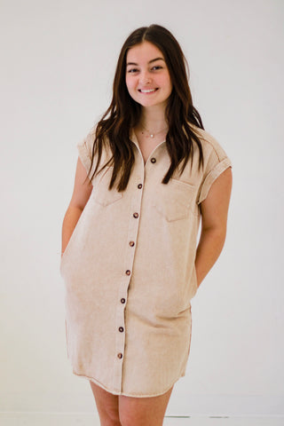 Button Up for Business Dress