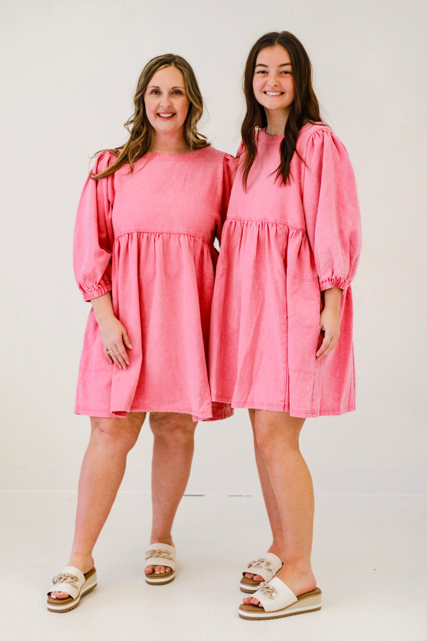 Daily Denim Dress in Pink – Allure Clothing Boutique