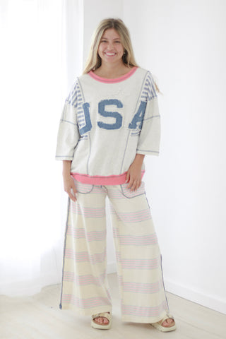 Loving Life Striped Pants